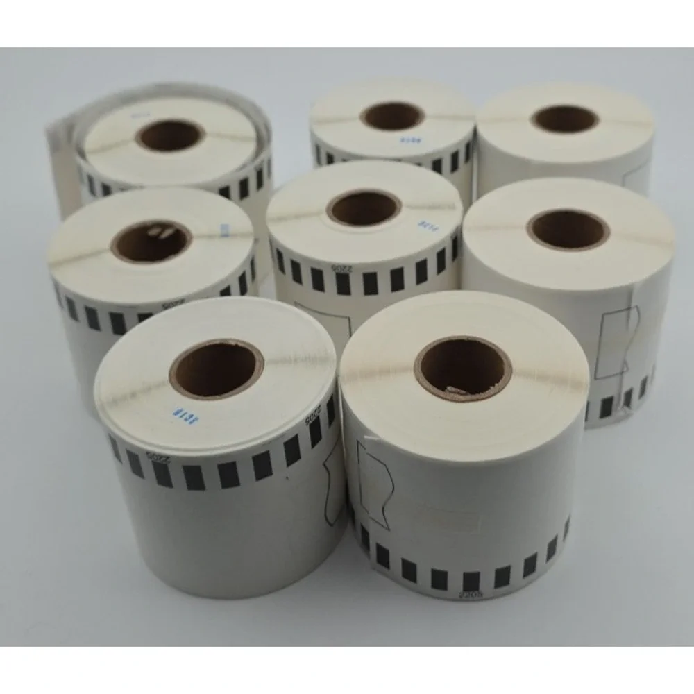 8-Pack Unistar - Brother QL Label Printer Continuous Label (2.4 in x 100 ft)
